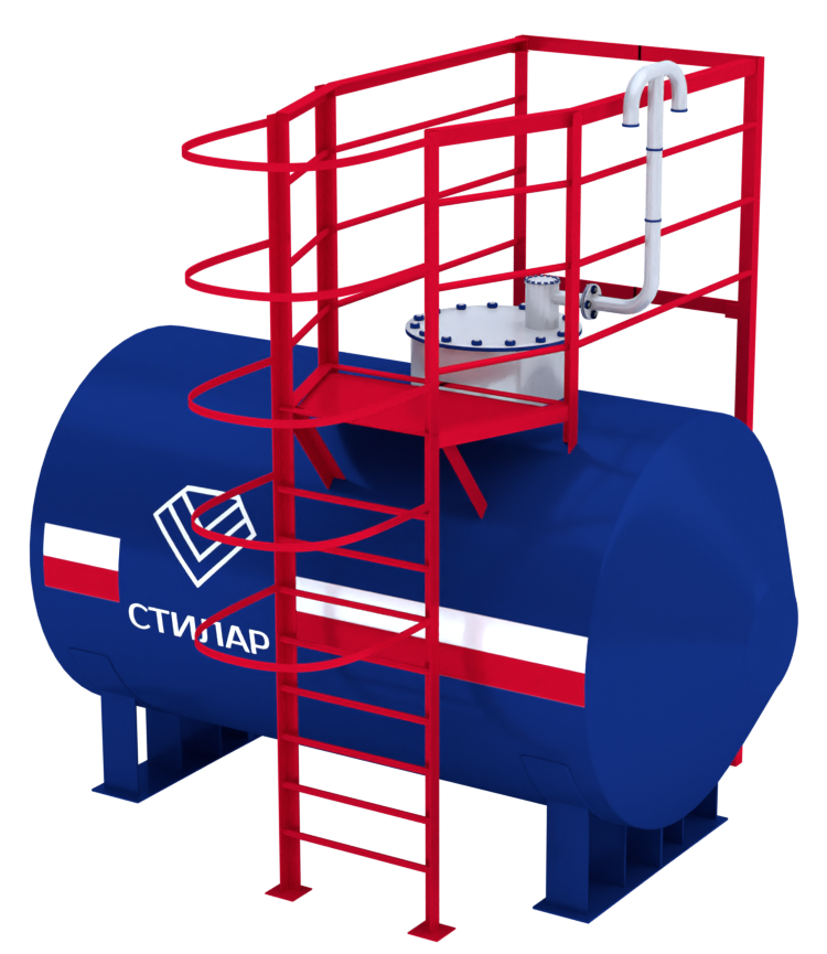 Горизонтальный резервуар РГСН для спирта 20 м³ от завода-производителя